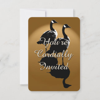 Invitaciones de Canadá Personalizadas RSVP de gans