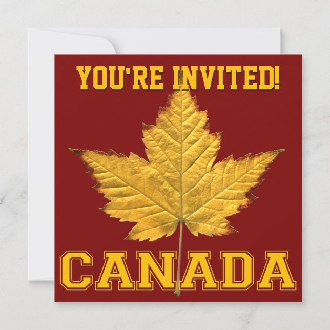 Invitaciones de Canadá personalizan Varsity Canada (Anverso)