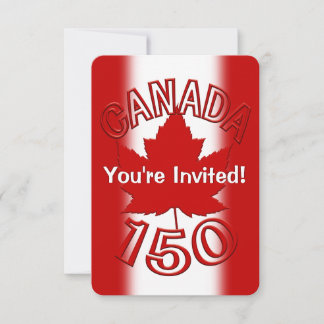 Invitaciones de Canadá Tarjetas RSVP personalizada