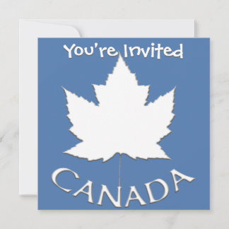 Invitaciones de Canadá Tarjetas RSVP personalizada