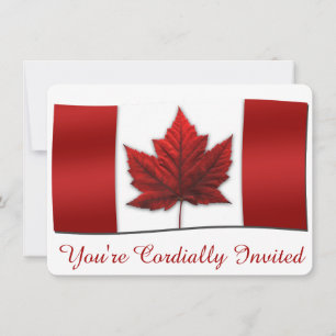 Invitaciones de Canadá Tarjetas RSVP personalizada