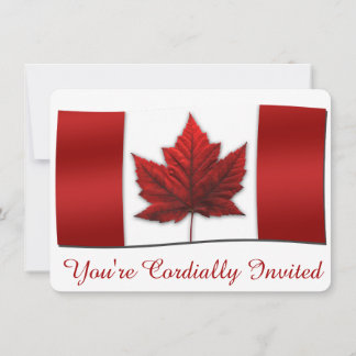 Invitaciones de Canadá Tarjetas RSVP personalizada