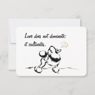 Invitaciones de Caniche