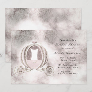 Invitaciones de Carruaje de Cenicienta de Cuento d