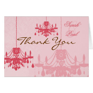Invitaciones de casamiento con candelabro rosa Ros