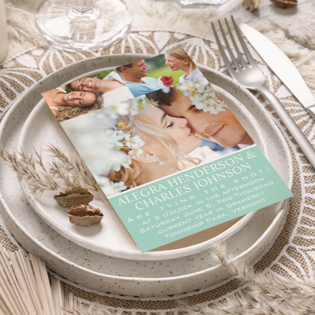 Invitaciones de casamiento con tipografía fotográf (Subido por el creador)