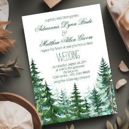 Invitaciones de casamiento de árbol de primer orde