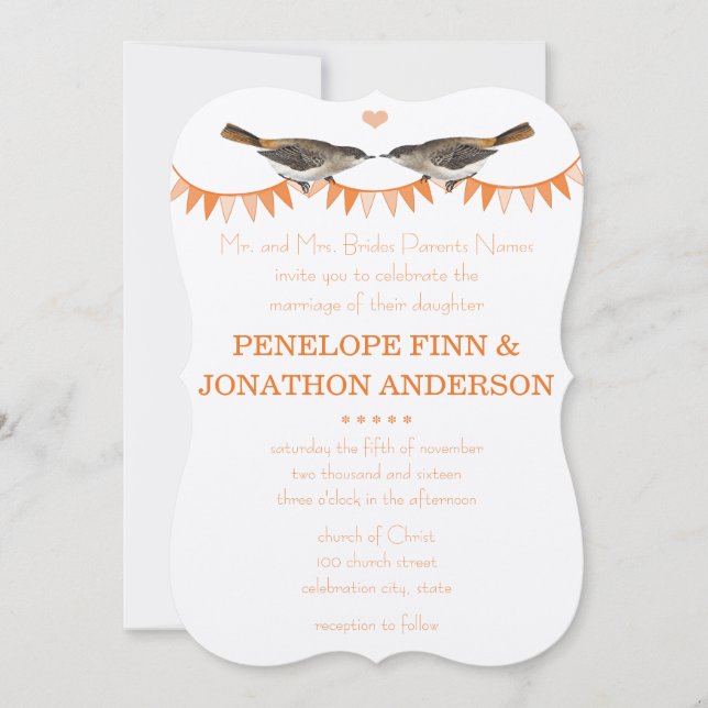 Invitaciones de casamiento de bodas de maridaje de (Anverso)