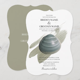Invitaciones de casamiento de color de agua de cla