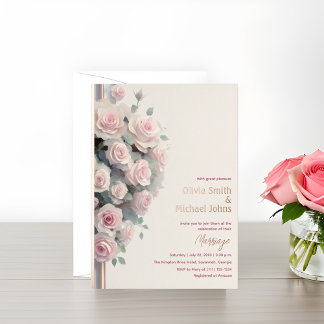 Invitaciones de casamiento de color de agua para r