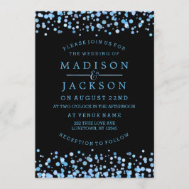 Invitaciones de casamiento de puntos de confeti de