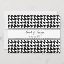 invitaciones de casamiento en blanco y negro con g