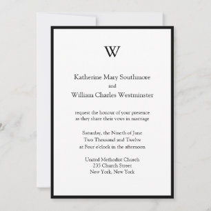 Invitaciones de casamiento moderno DIY