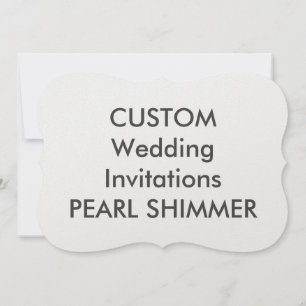 Invitaciones de casamiento PEARL de 110 lb 7" x 5"