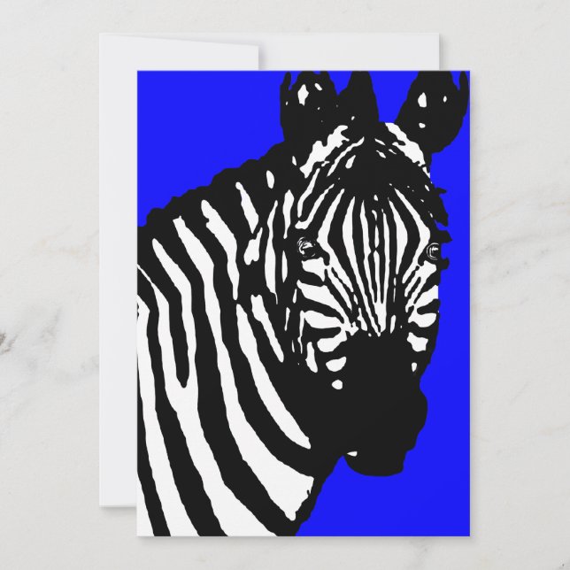 invitaciones de cebra / invitaciones (Anverso)