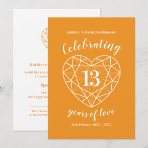 Invitaciones de celebración de 13 años de fiesta d