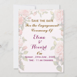 Invitaciones de Ceremonia de Compromiso 
