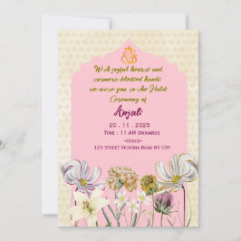 Invitaciones de Ceremonia de Haldi