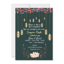 Invitaciones de ceremonia de noche de Sangeet de b