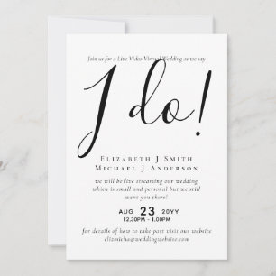 Invitaciones de Chat de Video en Vivo para Bodas o