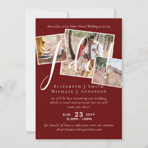 Invitaciones de Chat de Video en Vivo para Bodas o
