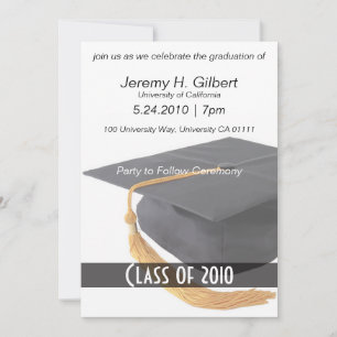 Invitaciones de cierre de graduación