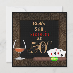 INVITACIONES DE CIGARROS DE NOMBRE Y DE EDAD PERSO