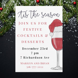 Invitaciones de Cócteles y Postres de Navidad Es l