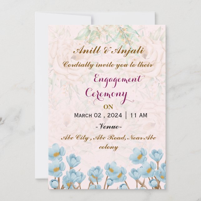 Invitaciones de compromiso (Anverso)