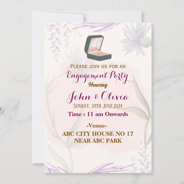 Invitaciones de compromiso (Anverso)