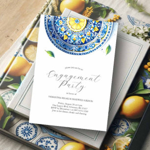 Invitaciones de compromiso Elegante Tema de Alfres