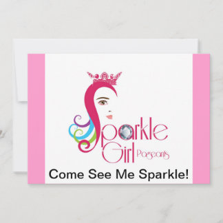 Invitaciones de concurso de Chica de espuma