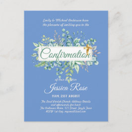 Invitaciones de confirmación Budge Eucalyptus Gree