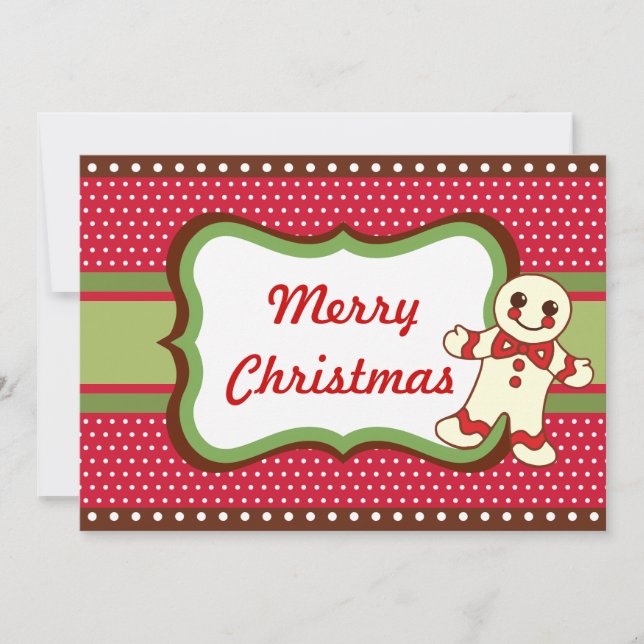 Invitaciones de cookie de navidades (Anverso)