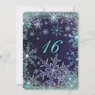 Invitaciones de copo de nieve de Winter Wonderland