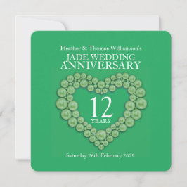 Invitaciones de corazón para aniversario de bodas 
