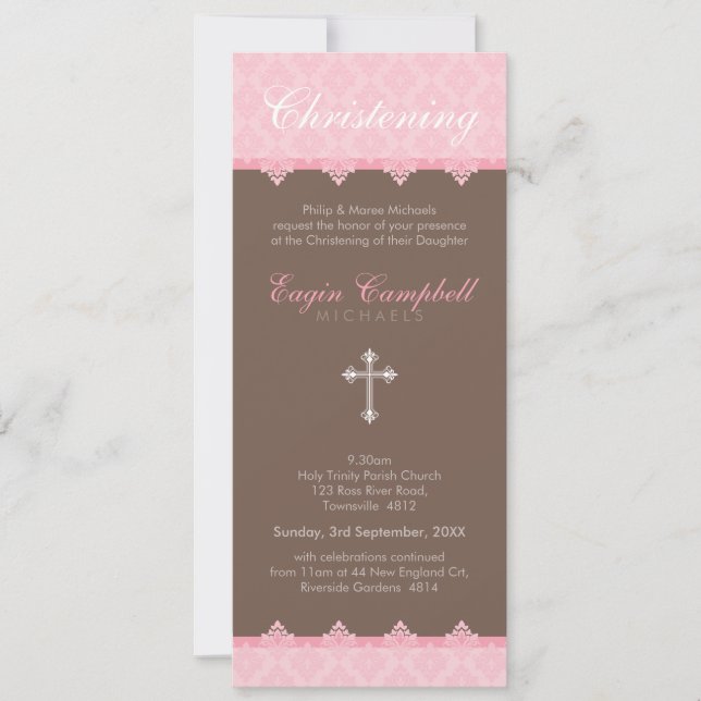 INVITACIONES DE CRISTENCIA :: oh tan hermoso 5P (Anverso)