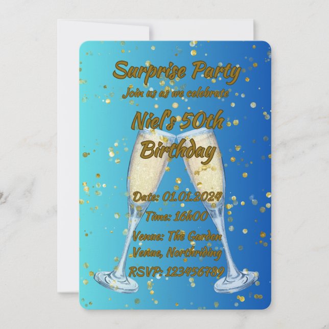 Invitaciones de cumpleaños (Anverso)