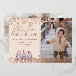 invitaciones de cumpleaños 1º Winter ONEderland ni