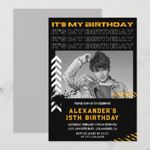 invitaciones de cumpleaños 15 hombres Foto Pintura
