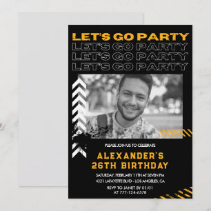 invitaciones de cumpleaños 26 hombres Foto Pintura