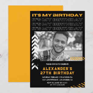 invitaciones de cumpleaños 27 hombres foto pintura