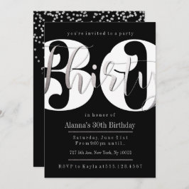 Invitaciones de cumpleaños 30