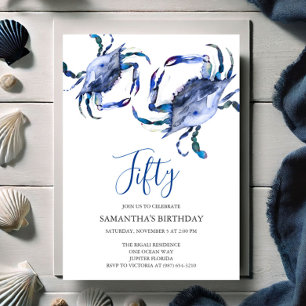 Invitaciones de cumpleaños 50 para fiesta de cangr