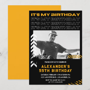 invitaciones de cumpleaños 55 hombres Foto Pintura