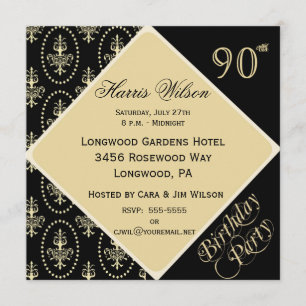 Invitaciones de cumpleaños 90-99