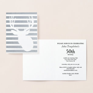 Invitaciones de cumpleaños a cazar venados de Reli