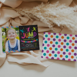 Invitaciones de cumpleaños a la casa de saltos y j