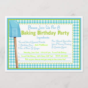 Invitaciones de cumpleaños a la cocina