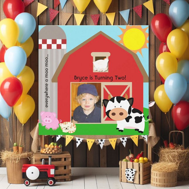 Invitaciones de cumpleaños a la granja de fotograf (Subido por el creador)